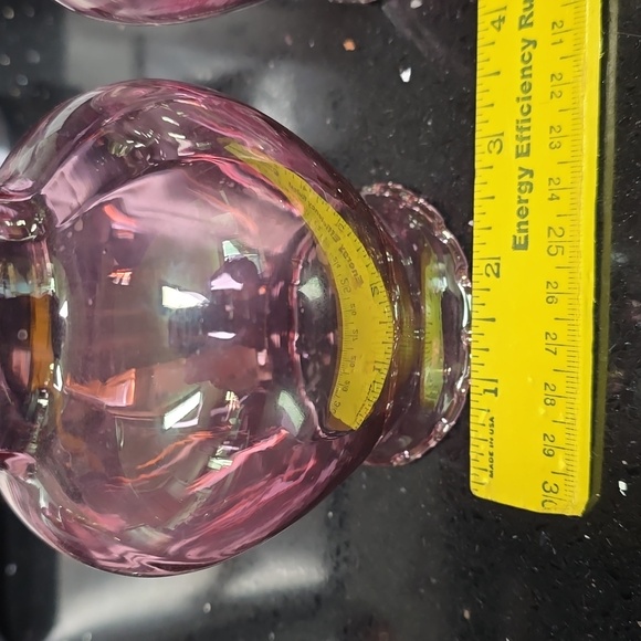 Vintage. Home Interiors Rose Scalloped Glass Votive Holders for Sconces - Picture 4 of 5